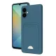 Samsung Galaxy A06 Kılıf Kelvin Kartvizitli Silikon - Mavi