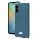 Samsung Galaxy A06 Kılıf Kelvin Kartvizitli Silikon - Mavi