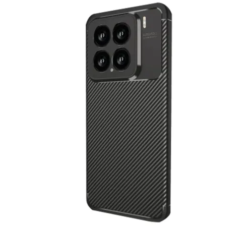 Xiaomi Mi 15 Kılıf Auto Focus Karbon Kapak - Siyah