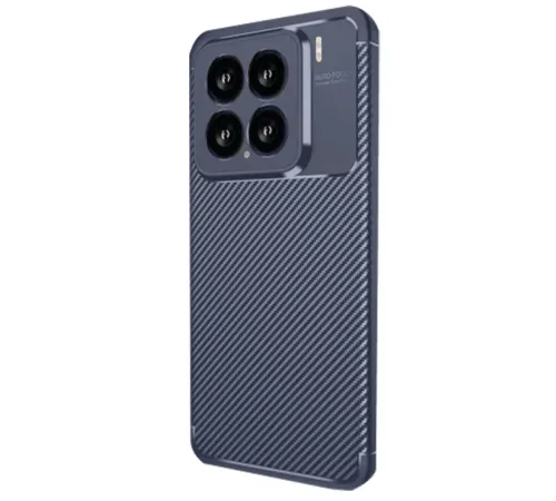 Xiaomi Mi 15 Kılıf Auto Focus Karbon Kapak - Lacivert