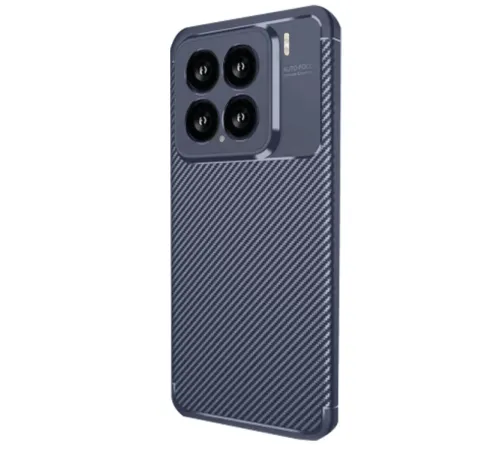Xiaomi Mi 15 Kılıf Auto Focus Karbon Kapak - Lacivert