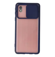 Samsung Galaxy A01 Core Kılıf Palm Buzlu Kamera Sürgülü Silikon - Lacivert