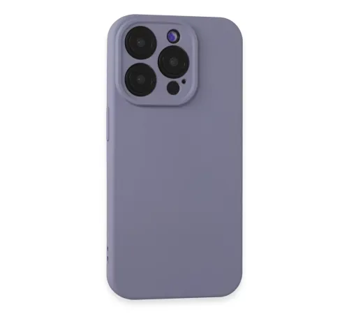 Apple iPhone 15 Pro Max Kılıf Nano içi Kadife Silikon - Lila
