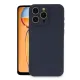 Apple iPhone 15 Pro Max Kılıf Nano içi Kadife Silikon - Lacivert