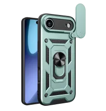 Apple iPhone 17 Air Pars Lens Yüzüklü Silikon - Yeşil