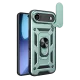 Apple iPhone 17 Air Pars Lens Yüzüklü Silikon - Yeşil