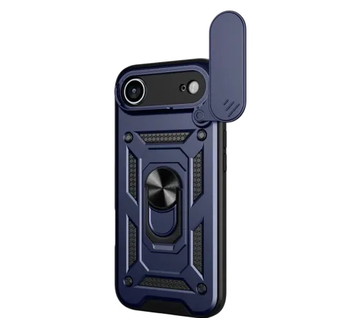 Apple iPhone 17 Air Pars Lens Yüzüklü Silikon - Lacivert