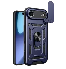 Apple iPhone 17 Air Pars Lens Yüzüklü Silikon - Lacivert