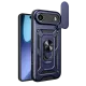Apple iPhone 17 Air Pars Lens Yüzüklü Silikon - Lacivert