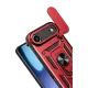 Apple iPhone 17 Air Pars Lens Yüzüklü Silikon - Kırmızı