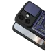 Apple iPhone 17 Pars Lens Yüzüklü Silikon - Lacivert