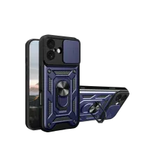 Apple iPhone 17 Pars Lens Yüzüklü Silikon - Lacivert