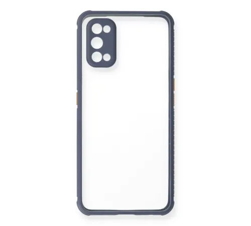 Realme 7 Pro Kılıf Miami Şeffaf Silikon - Gri