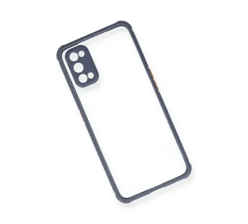 Realme 7 Pro Kılıf Miami Şeffaf Silikon - Gri
