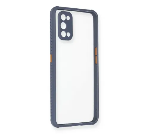 Realme 7 Pro Kılıf Miami Şeffaf Silikon - Gri