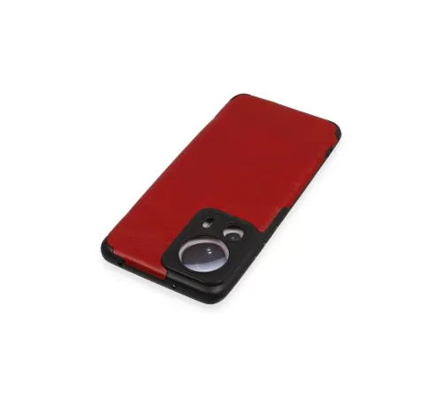 Xiaomi Mi 13 Lite Kılıf Loop Deri Silikon - Kırmızı