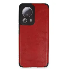 Xiaomi Mi 13 Lite Kılıf Loop Deri Silikon - Kırmızı