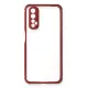 Realme 7 Kılıf Miami Şeffaf Silikon - Fuşya