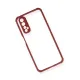 Realme 7 Kılıf Miami Şeffaf Silikon - Fuşya