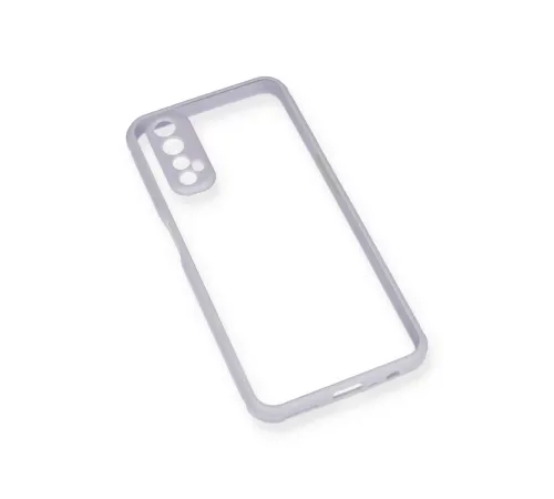 Realme 7 Kılıf Miami Şeffaf Silikon - Lila