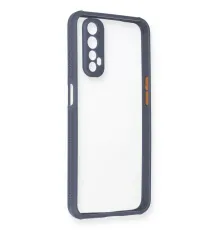 Realme 7 Kılıf Miami Şeffaf Silikon - Gri