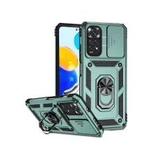 Xiaomi Redmi Note 11 Pro Kılıf Pars Lens Yüzüklü Silikon - Yeşil