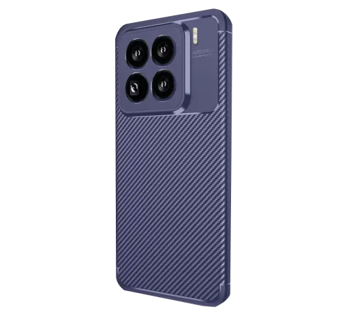 Xiaomi Mi 15 Pro Kılıf Auto Focus Karbon Kapak - Lacivert