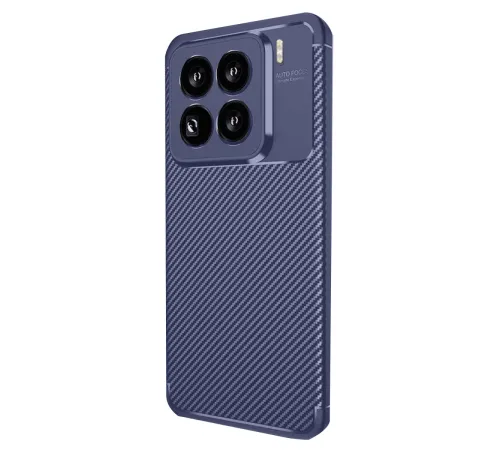 Xiaomi Mi 15 Pro Kılıf Auto Focus Karbon Kapak - Lacivert