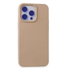 Apple iPhone 15 Pro Max Kılıf Nano içi Kadife Silikon - Pudra