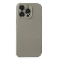 Apple iPhone 15 Pro Max Kılıf Nano içi Kadife Silikon - Beyaz Titanyum