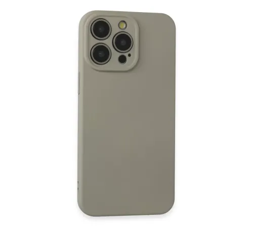Apple iPhone 15 Pro Max Kılıf Nano içi Kadife Silikon - Beyaz Titanyum