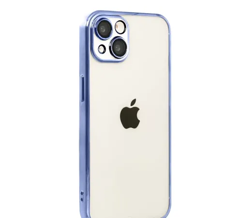Apple iPhone 15 Lensli Silikon - Açık Mavi