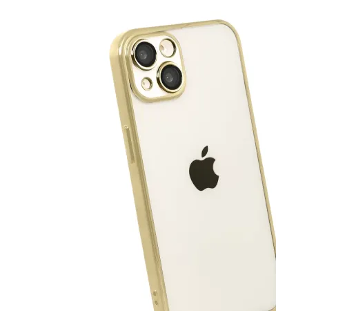 Apple iPhone 15 Lensli Silikon - Gold