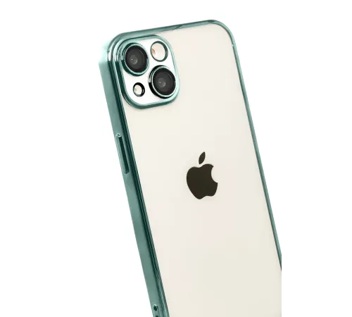 Apple iPhone 15 Lensli Silikon - Yeşil
