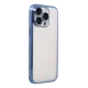 Apple iPhone 15 Pro Max Lensli Silikon - Açık Mavi