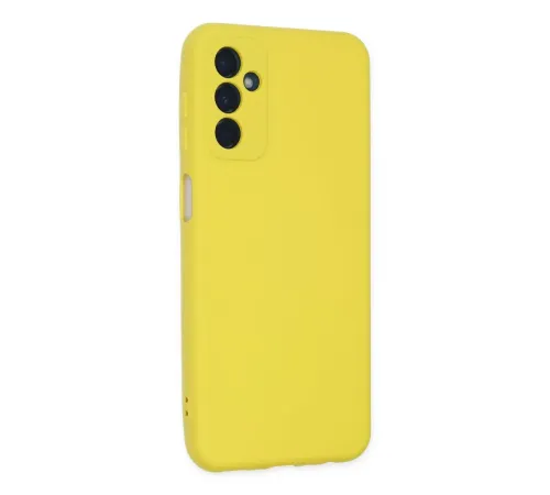 Samsung Galaxy M23 Kılıf Nano içi Kadife Silikon - Sarı