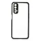 Realme 7 Kılıf Miami Şeffaf Silikon - Siyah