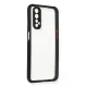 Realme 7 Kılıf Miami Şeffaf Silikon - Siyah