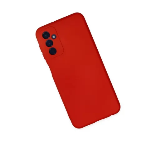Samsung Galaxy M23 Kılıf Nano içi Kadife Silikon - Kırmızı