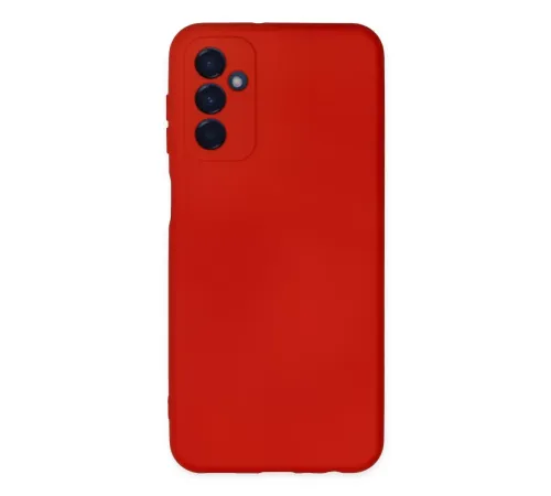 Samsung Galaxy M23 Kılıf Nano içi Kadife Silikon - Kırmızı