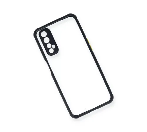 Realme 7 Kılıf Miami Şeffaf Silikon - Lacivert