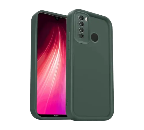 Xiaomi Redmi Note 8 Kılıf Viera Silikon - Koyu Yeşil