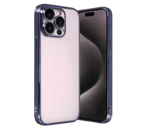 Apple iPhone 15 Pro Max Lensli Silikon - Lacivert