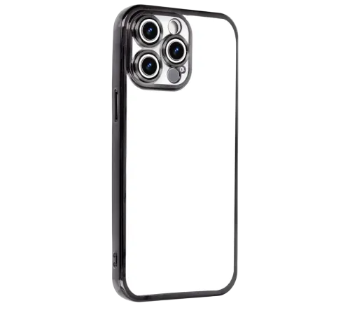 Apple iPhone 15 Pro Max Lensli Silikon - Siyah