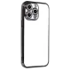 Apple iPhone 15 Pro Max Lensli Silikon - Siyah