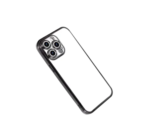 Apple iPhone 15 Pro Max Lensli Silikon - Siyah