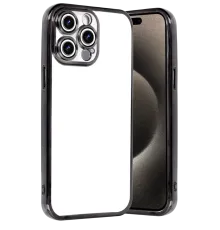 Apple iPhone 15 Pro Max Lensli Silikon - Siyah