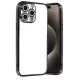 Apple iPhone 15 Pro Max Lensli Silikon - Siyah