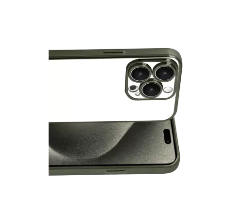 Apple iPhone 15 Pro Max Lensli Silikon - Yeşil