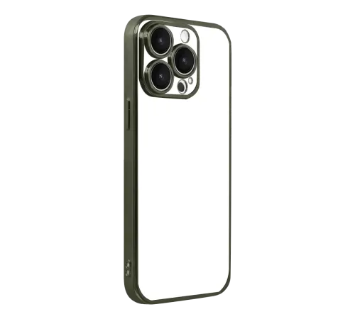 Apple iPhone 15 Pro Max Lensli Silikon - Yeşil